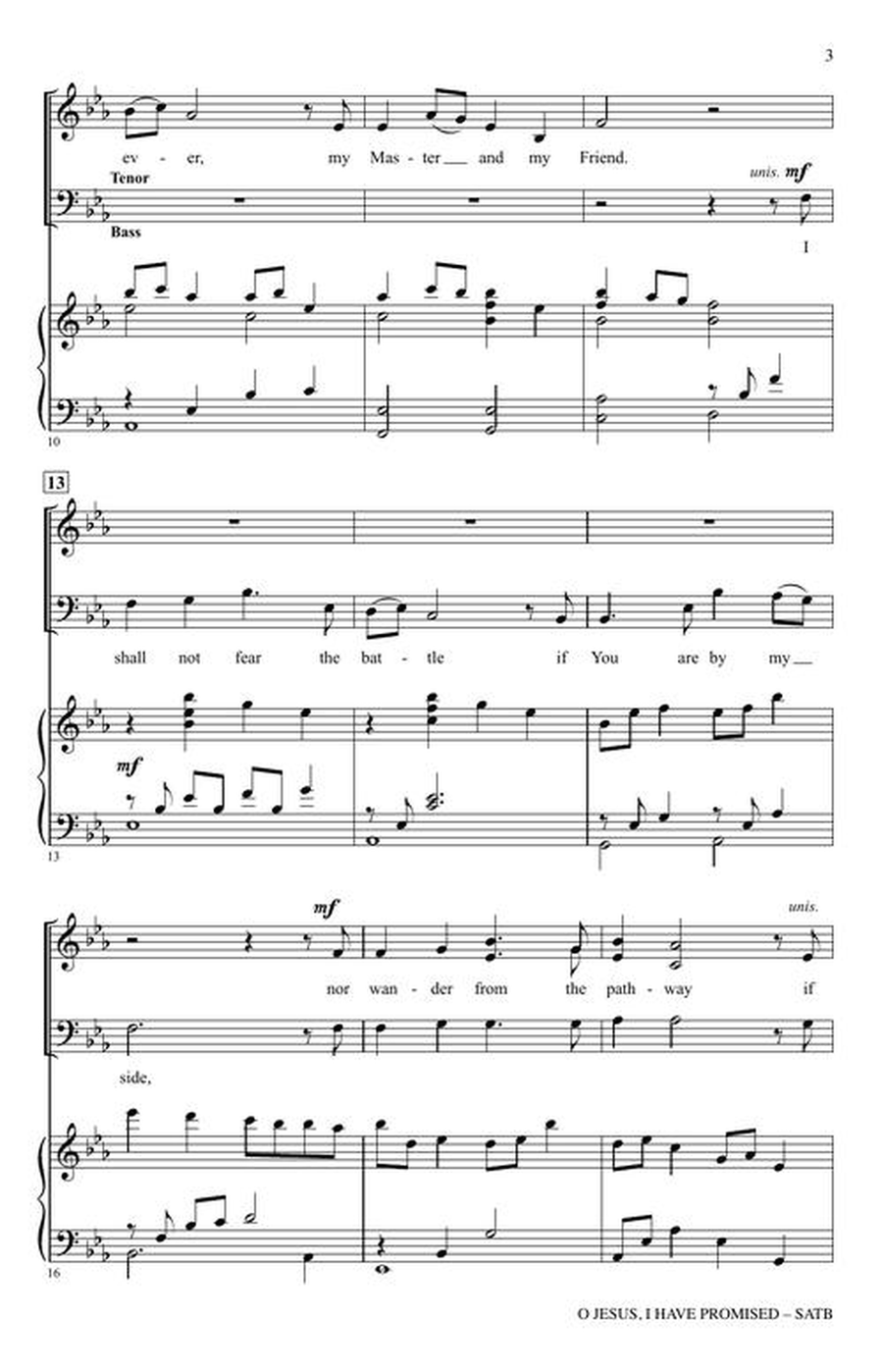 O Jesus, I Have Promised O Jesus, I Have Promised 4-Part scores gallery preview page 4