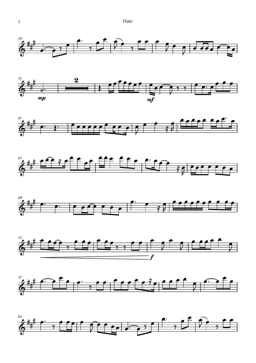 Die With A Smile Woodwind Quartet scores gallery preview page 5