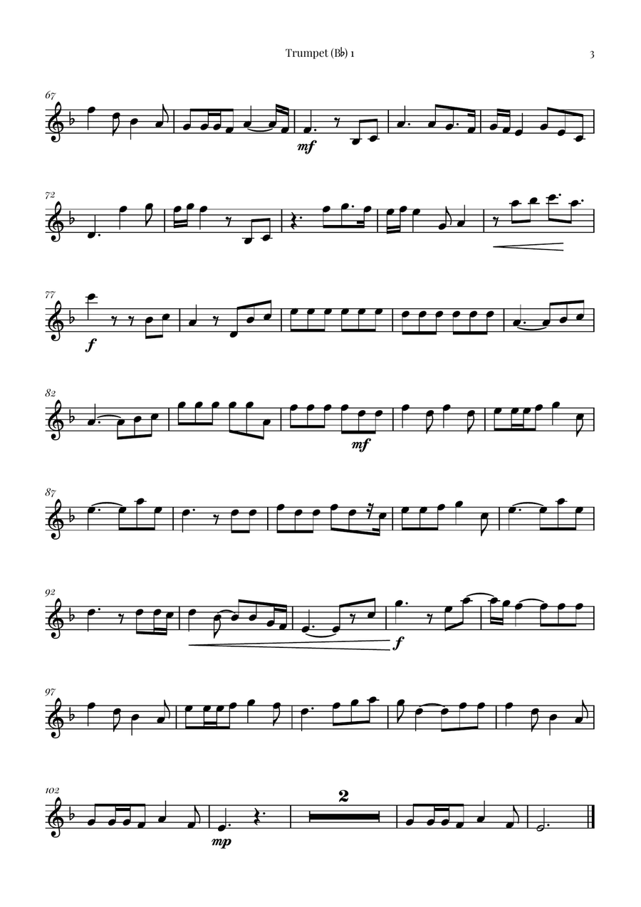 Die With A Smile Brass Quartet scores gallery preview page 6