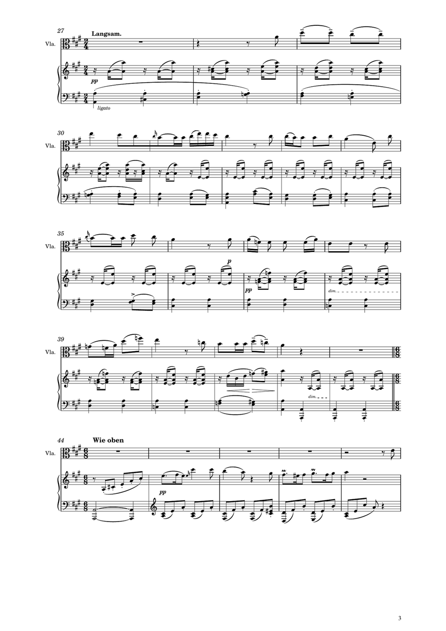 Winterreise D.911 - XI. Frühlingstraum Viola scores gallery preview page 4