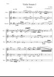 Siciliana from Sonata I for Solo Violin arranged for 2 Oboes and 1 Bassoon