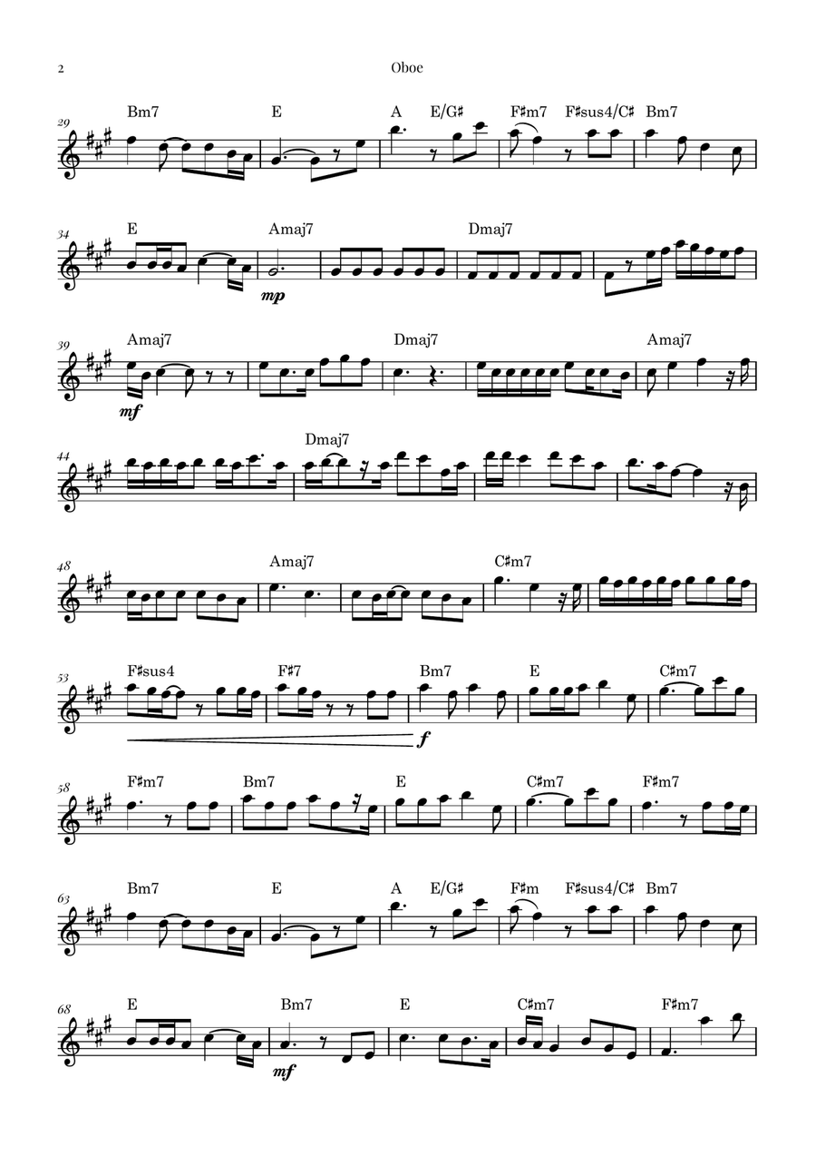 Die With A Smile Woodwind Duet scores gallery preview page 5
