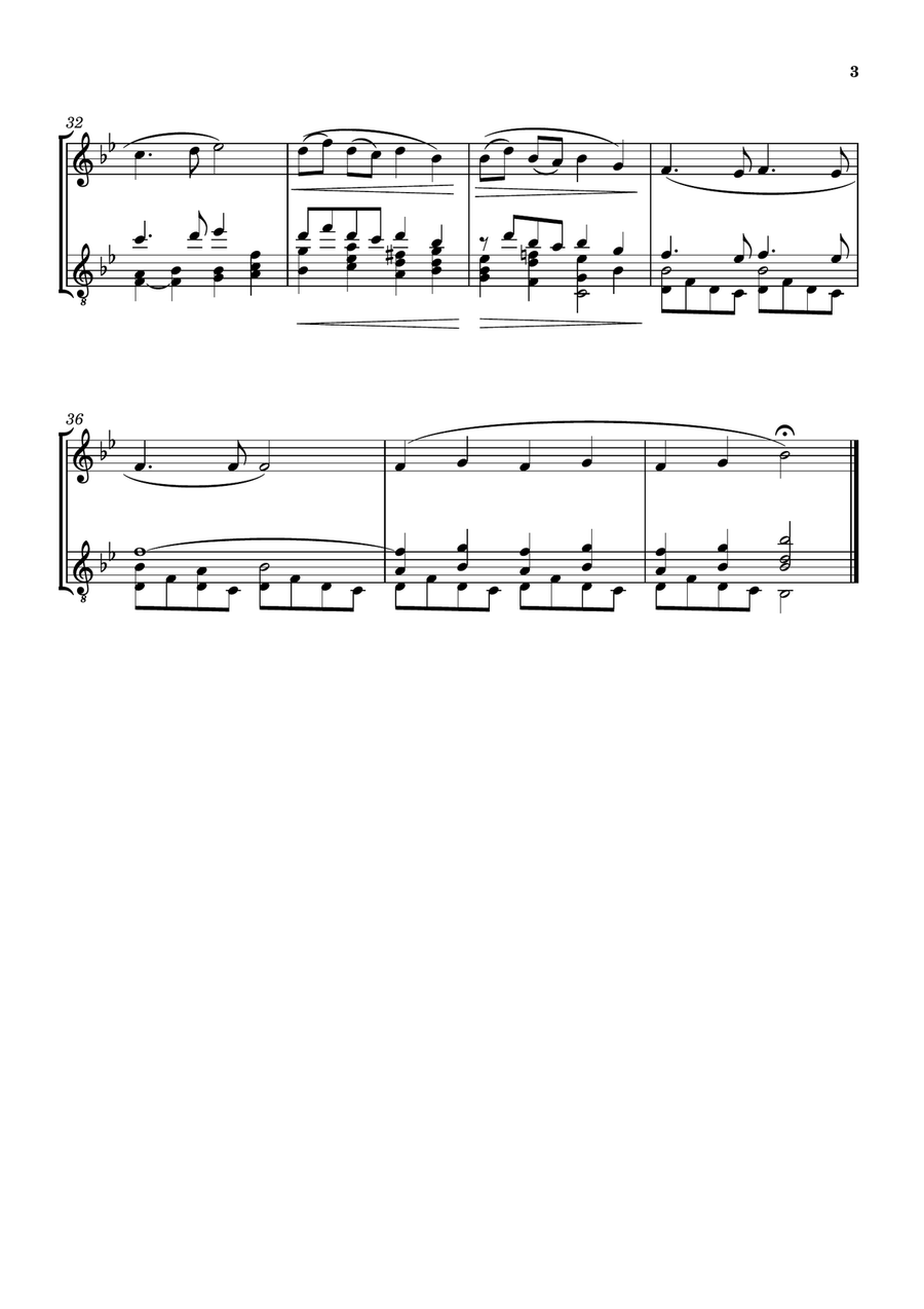 PIE JESU [GABRIEL FAURÉ] FOR VIOLIN AND GUITAR String Duet scores gallery preview page 4