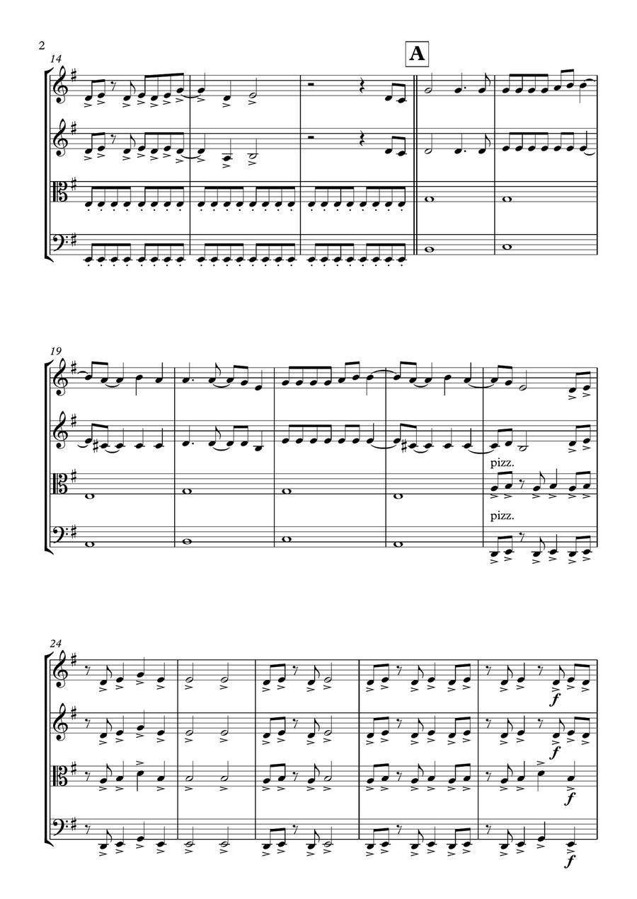 Children Of The Revolution String Quartet scores gallery preview page 2