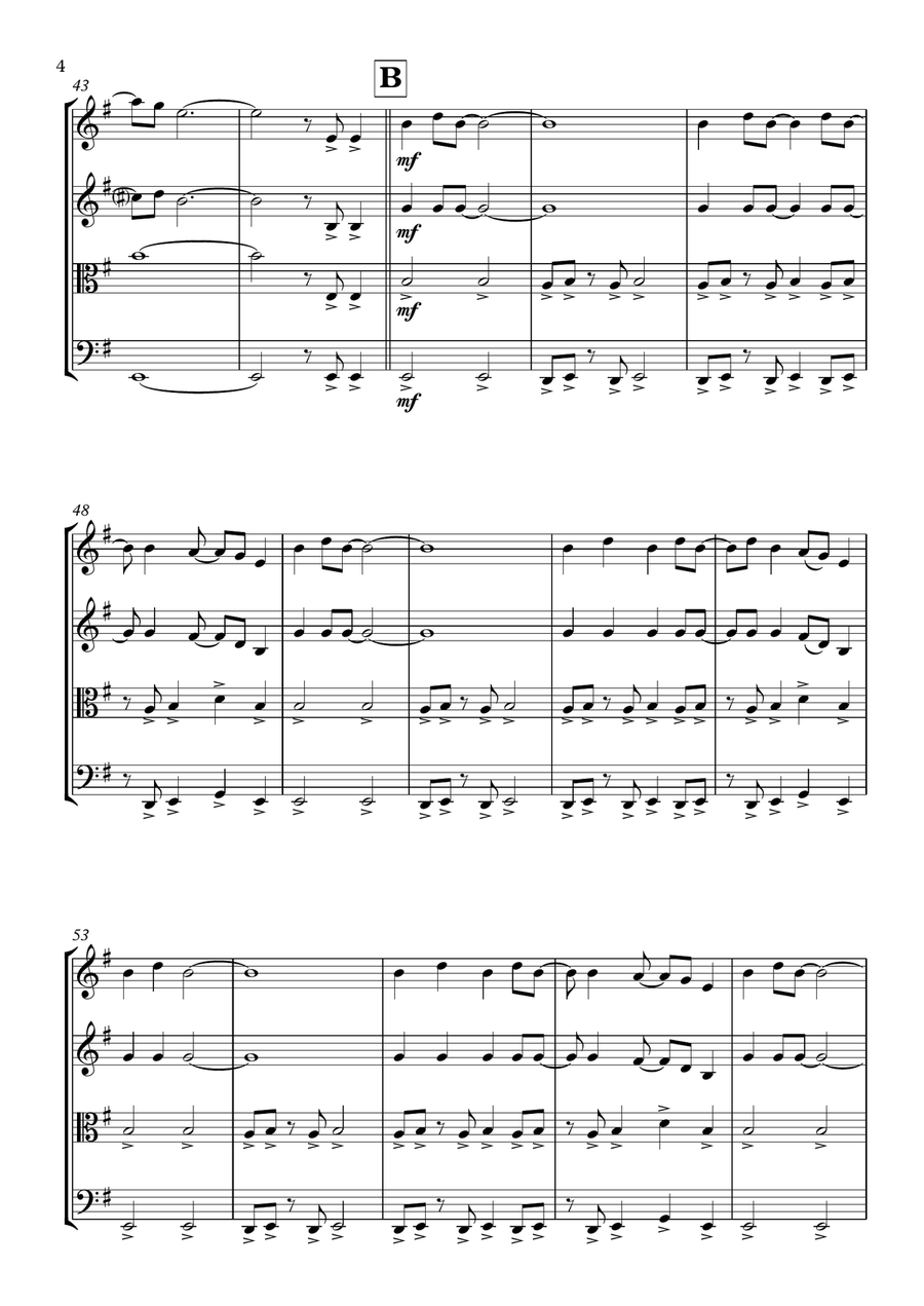 Children Of The Revolution String Quartet scores gallery preview page 4