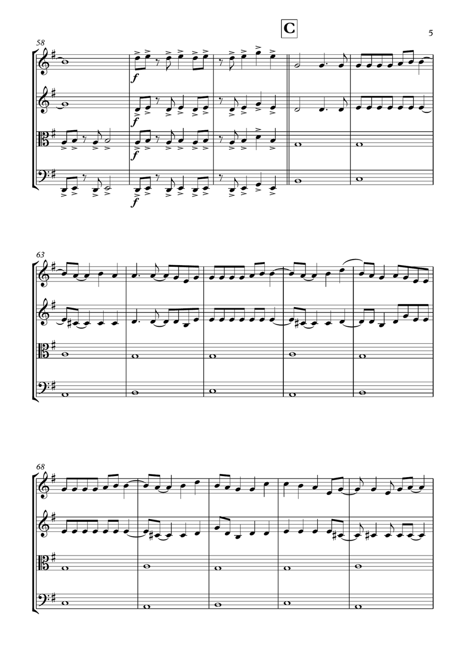 Children Of The Revolution String Quartet scores gallery preview page 5