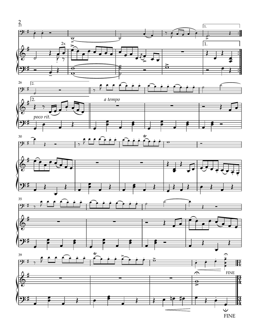 Toscana for Cello and Piano Chamber Music scores gallery preview page 2