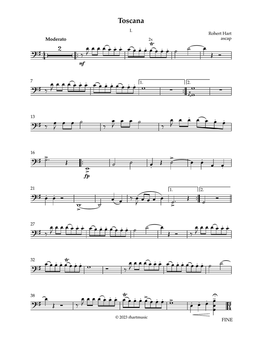 Toscana for Cello and Piano Chamber Music scores gallery preview page 3