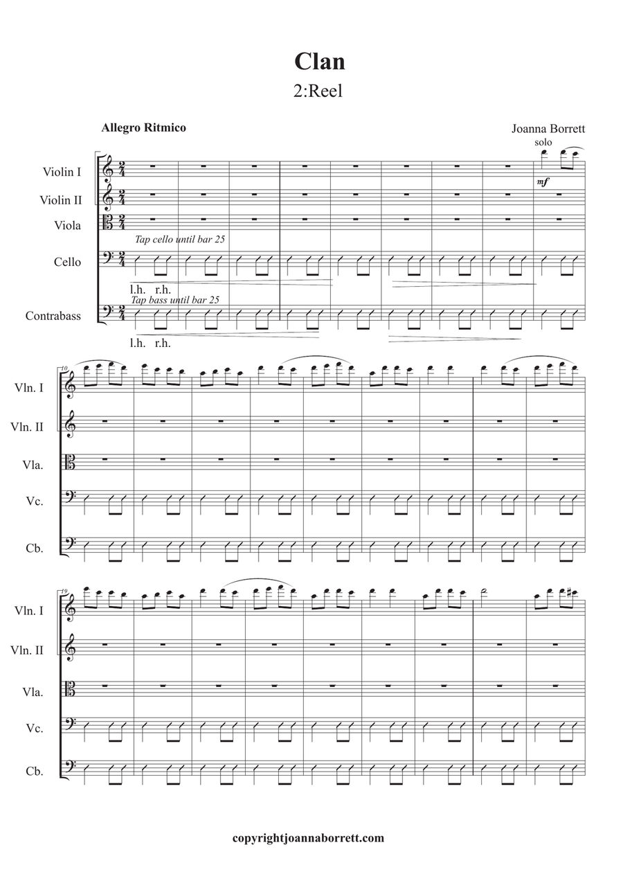 Clan for String Orchestra String Orchestra scores gallery preview page 4