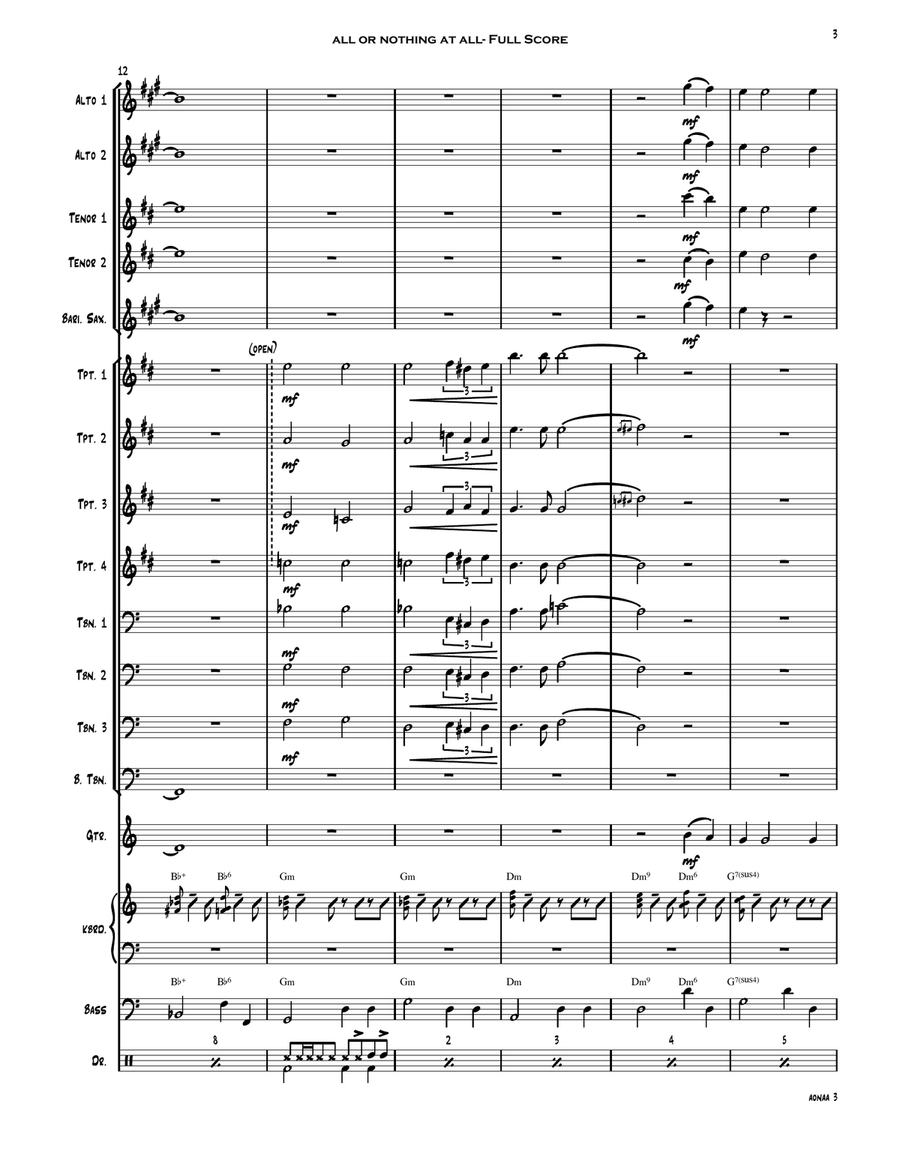 All Or Nothing At All All Or Nothing At All Jazz Ensemble scores gallery preview page 4