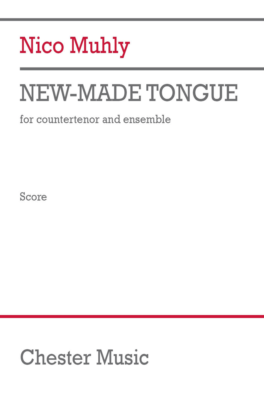 New-Made Tongue New-Made Tongue Countertenor Voice scores gallery preview page 1