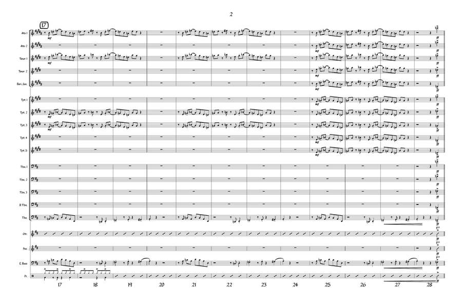 Quarter Master Jazz Ensemble scores gallery preview page 2