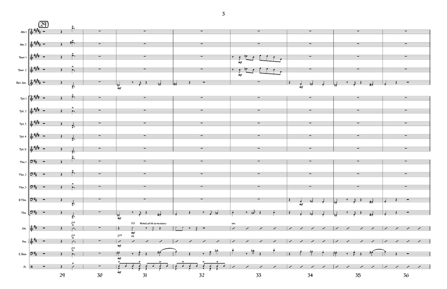 Quarter Master Jazz Ensemble scores gallery preview page 3