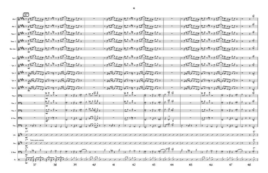 Quarter Master Jazz Ensemble scores gallery preview page 4