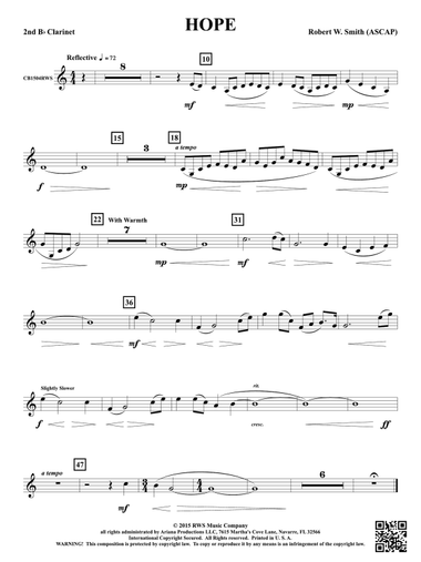 Hope: 2nd B-flat Clarinet