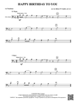 Happy Birthday to You: 1st Trombone