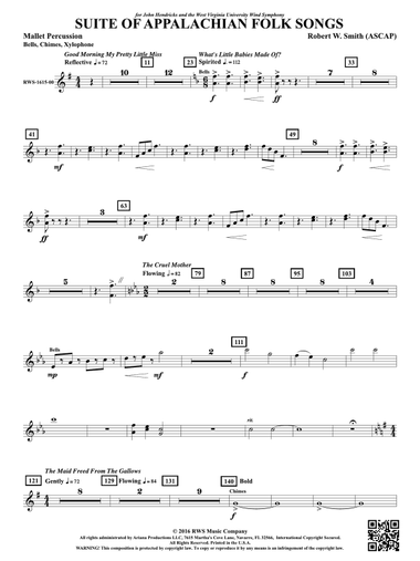 Suite of Appalachian Folk Songs: 1st Mallet Percussion