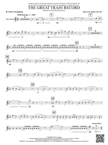 The Great Train Record - Racing the Pennsylvania Special: B-flat Tenor Saxophone