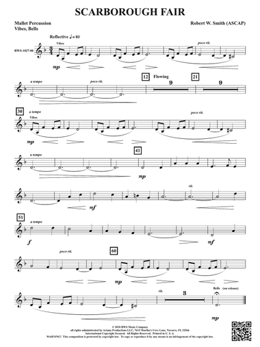 Scarborough Fair: 1st Mallet Percussion