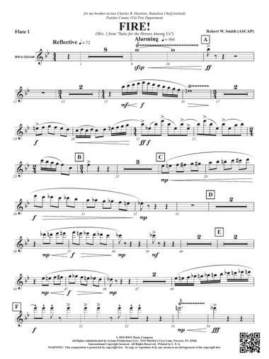 Fire! - Mvt. 1 from Suite for the Heroes Among Us: 1st Flute