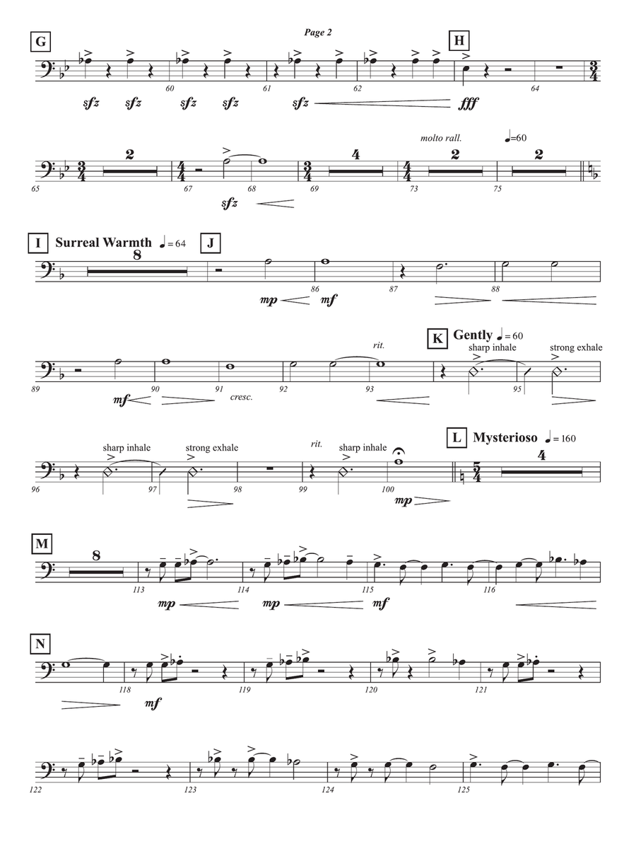 Fire! - Mvt. 1 from Suite for the Heroes Among Us: 2nd Trombone Trombone scores gallery preview page 2