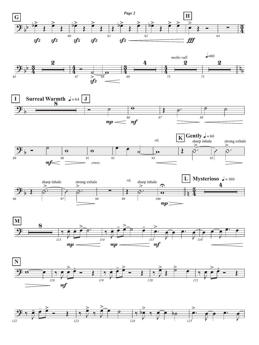 Fire! - Mvt. 1 from Suite for the Heroes Among Us: 3rd Trombone Trombone scores gallery preview page 2