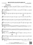Beginning Band Warm-Up: 1st E-flat Alto Saxophone