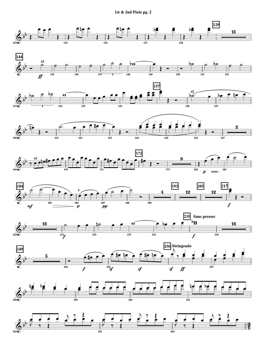Finale from Symphony No. 3 - Organ Symphony: 1st & 2nd Flute Flute scores gallery preview page 2