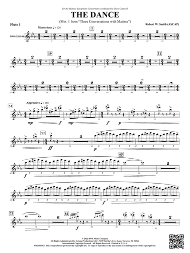 The Dance - Mvt. 1 from Three Conversations with Matisse: 1st Flute