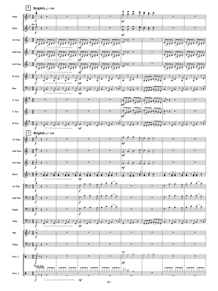 Herald the Holidays: Score Concert Band scores gallery preview page 4