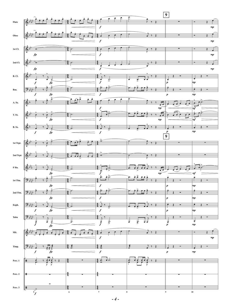 Tribute: Score Tribute: Score Concert Band scores gallery preview page 4
