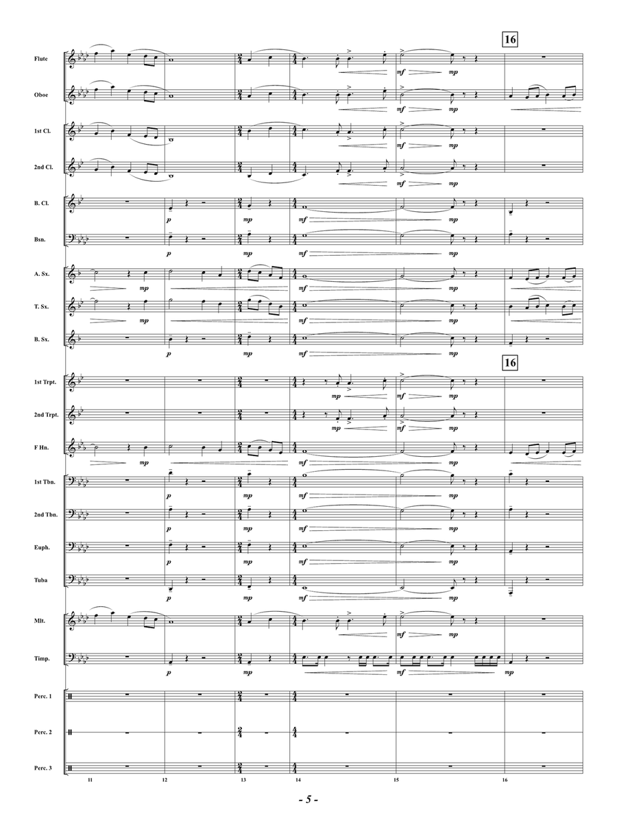 Tribute: Score Tribute: Score Concert Band scores gallery preview page 5