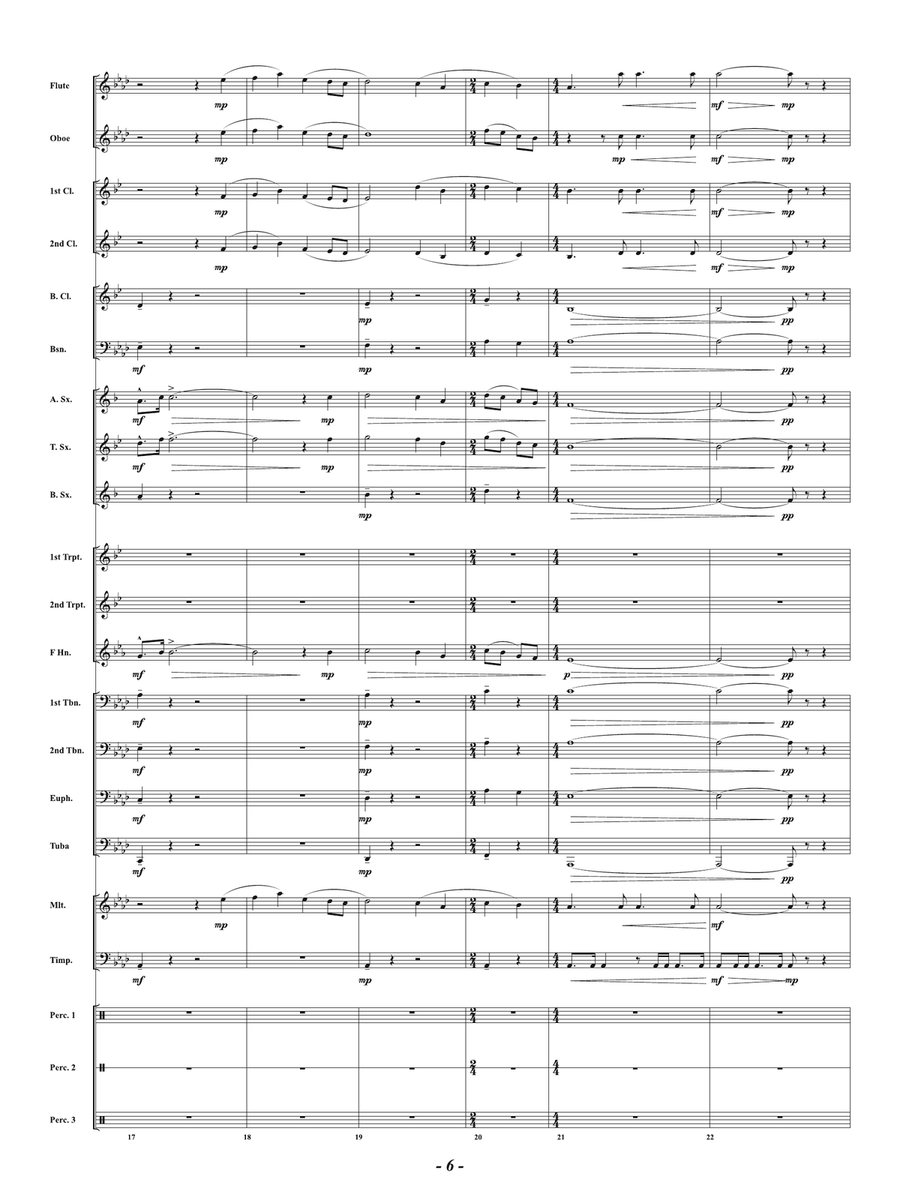 Tribute: Score Tribute: Score Concert Band scores gallery preview page 6