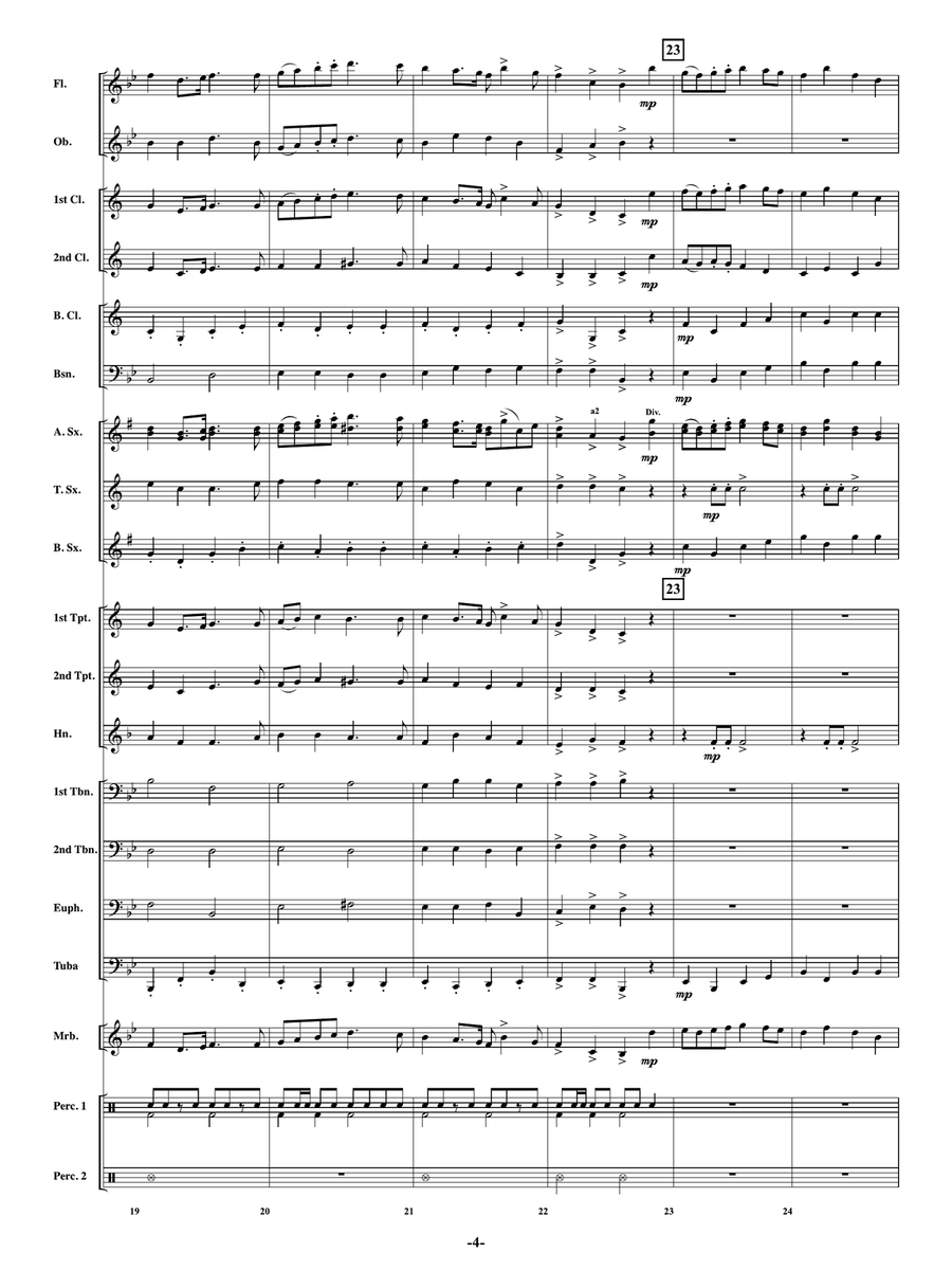 Spirit Of '44 - Concert March: Score Concert Band scores gallery preview page 6