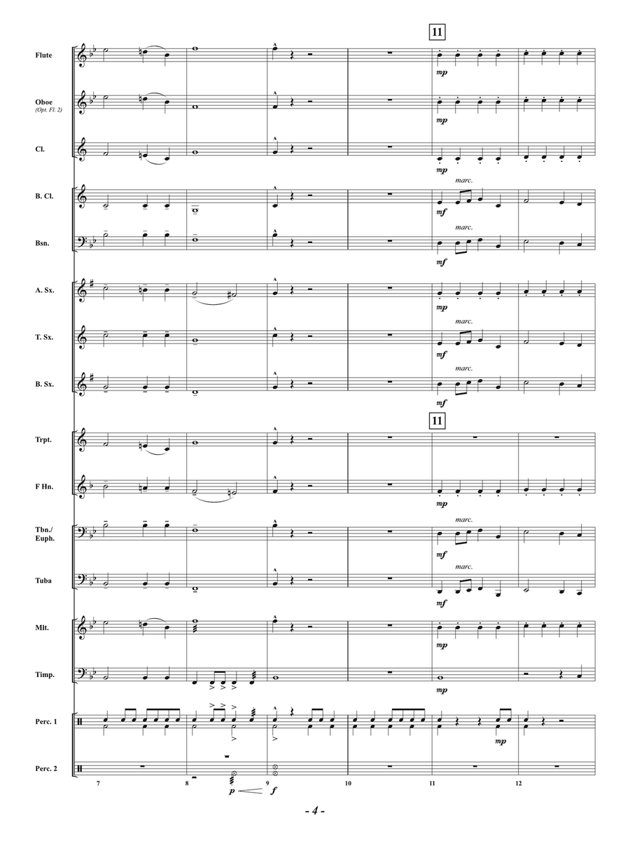 Galaxy Defenders: Score Galaxy Defenders: Score Concert Band scores gallery preview page 4