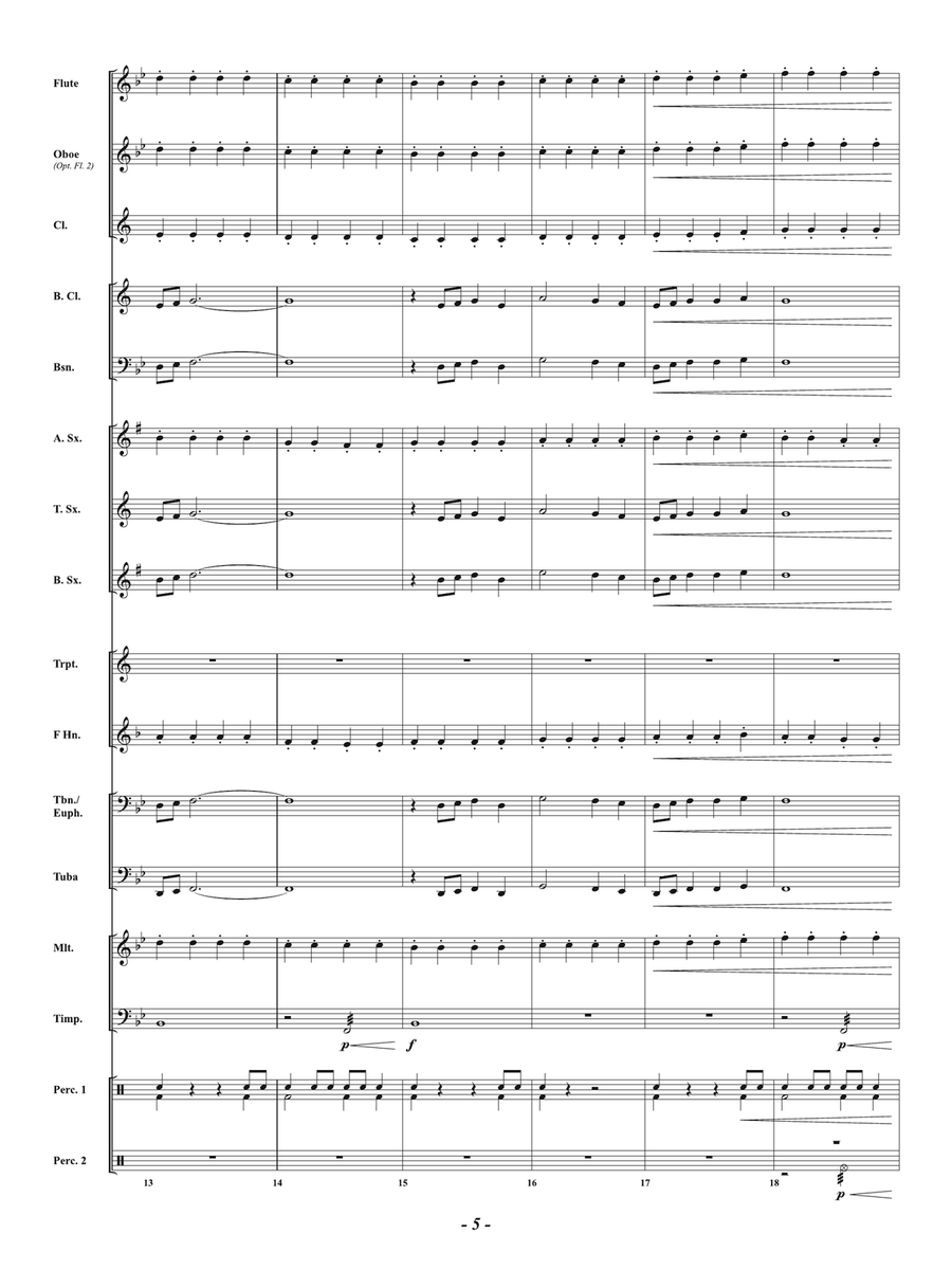 Galaxy Defenders: Score Galaxy Defenders: Score Concert Band scores gallery preview page 5