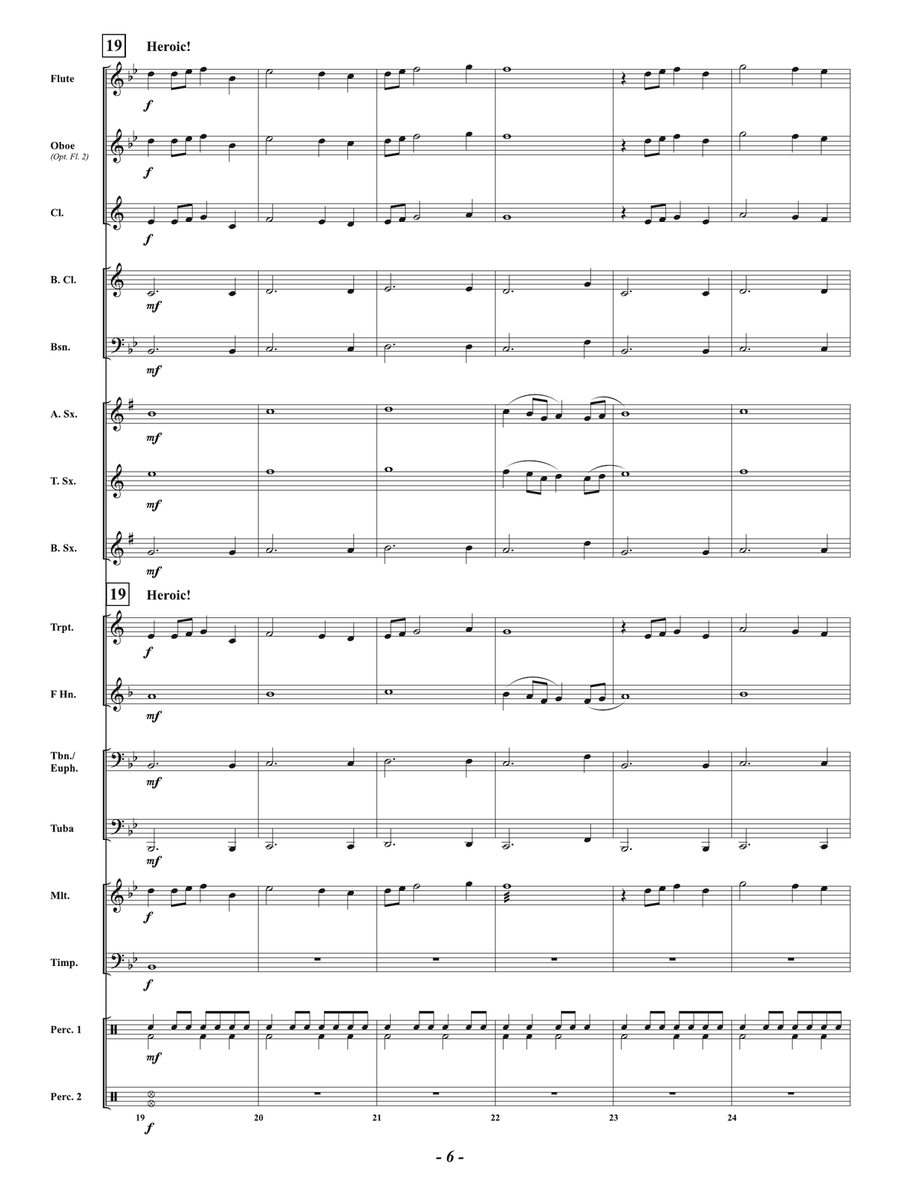 Galaxy Defenders: Score Galaxy Defenders: Score Concert Band scores gallery preview page 6