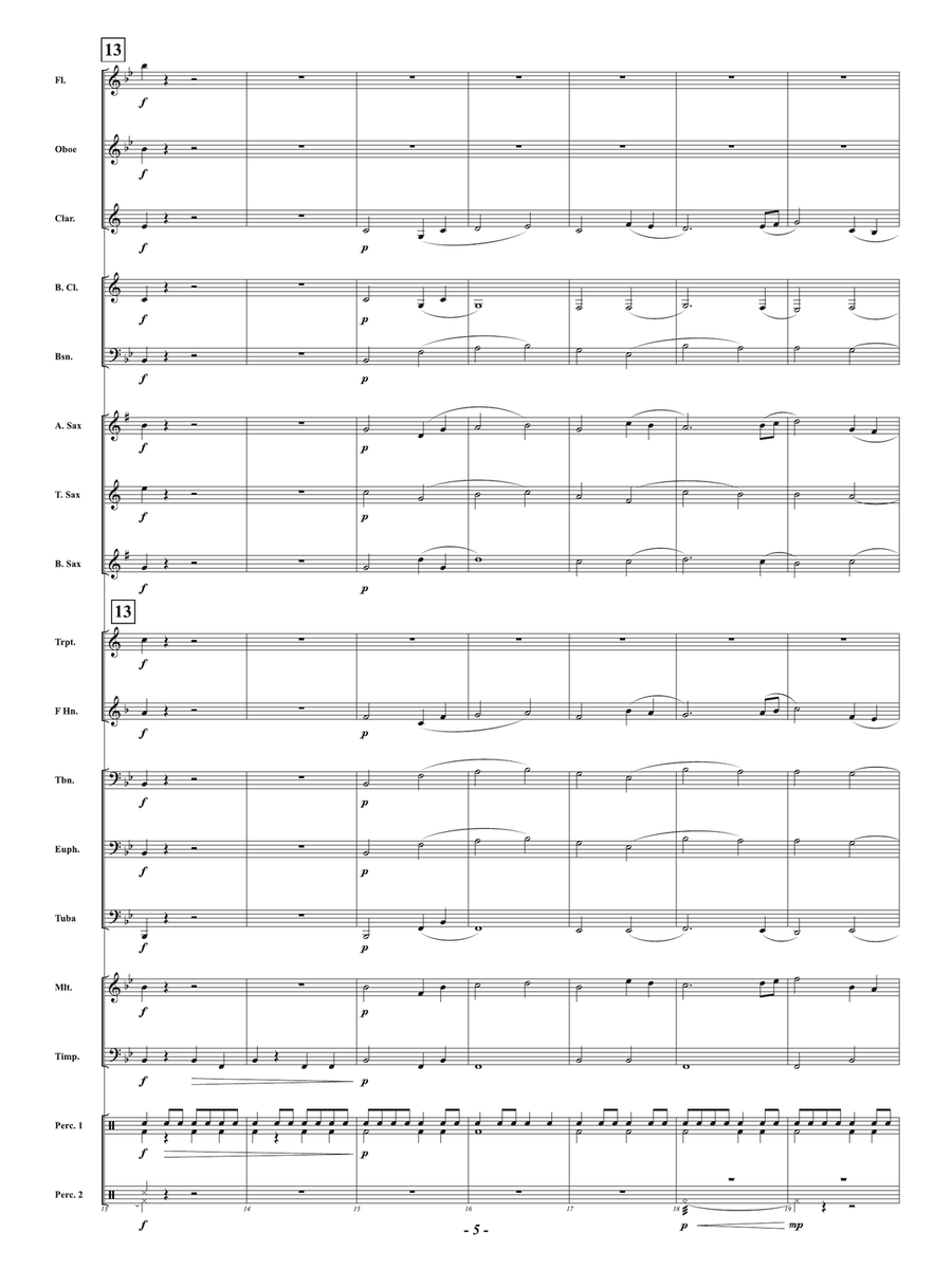 Inspiritus Overture: Score Concert Band scores gallery preview page 5