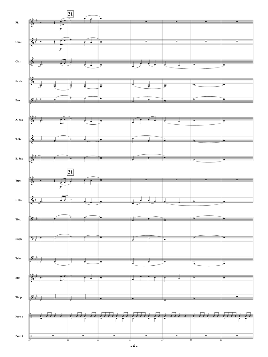 Inspiritus Overture: Score Concert Band scores gallery preview page 6