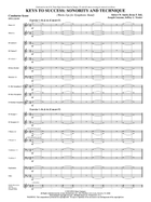 Keys to Success: Sonority and Technique - Warm-Ups for Symphonic Band: Score Concert Band scores gallery preview page 5