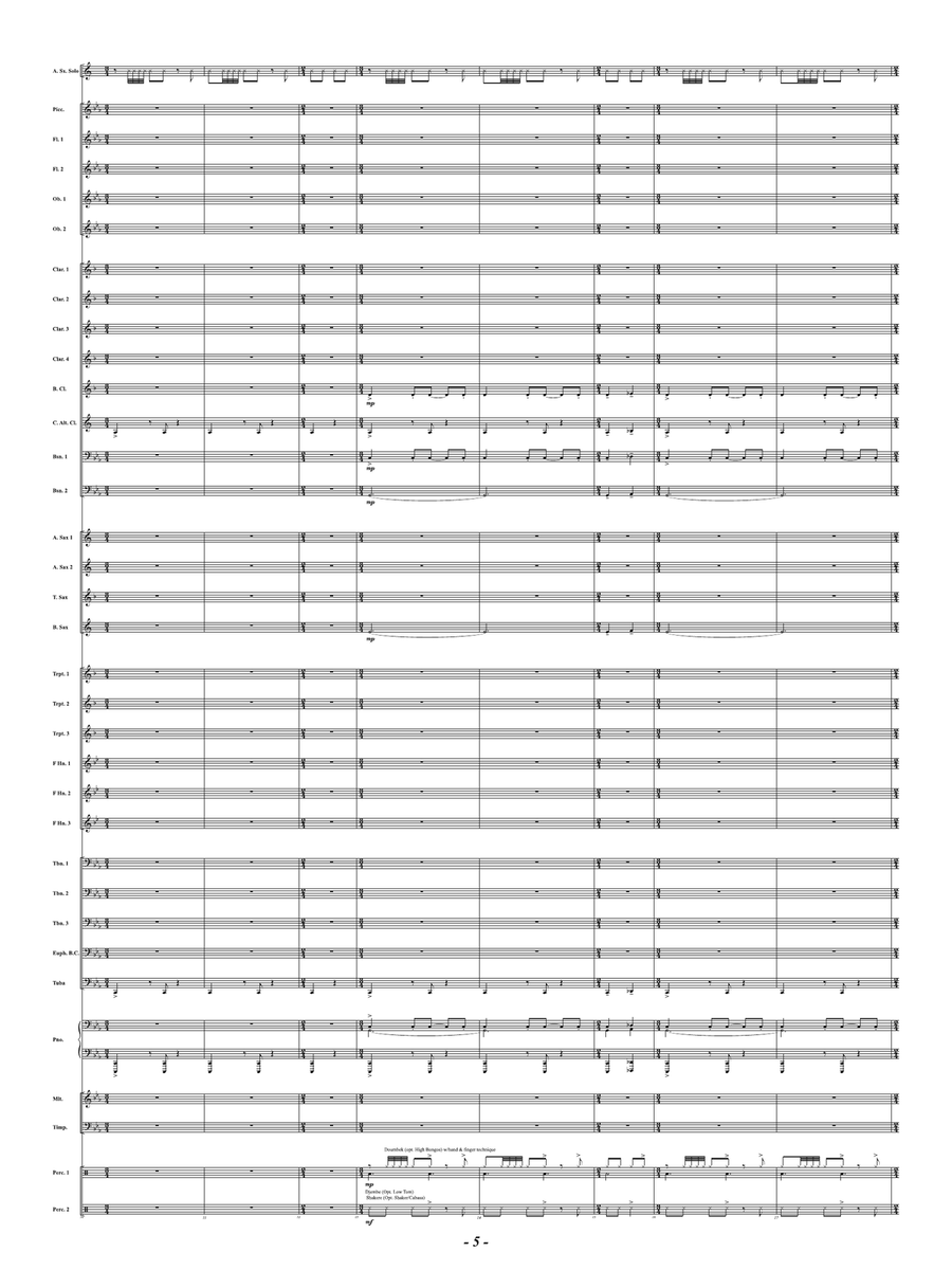 The Dance - Mvt. 1 from Three Conversations with Matisse: Score Concert Band scores gallery preview page 5