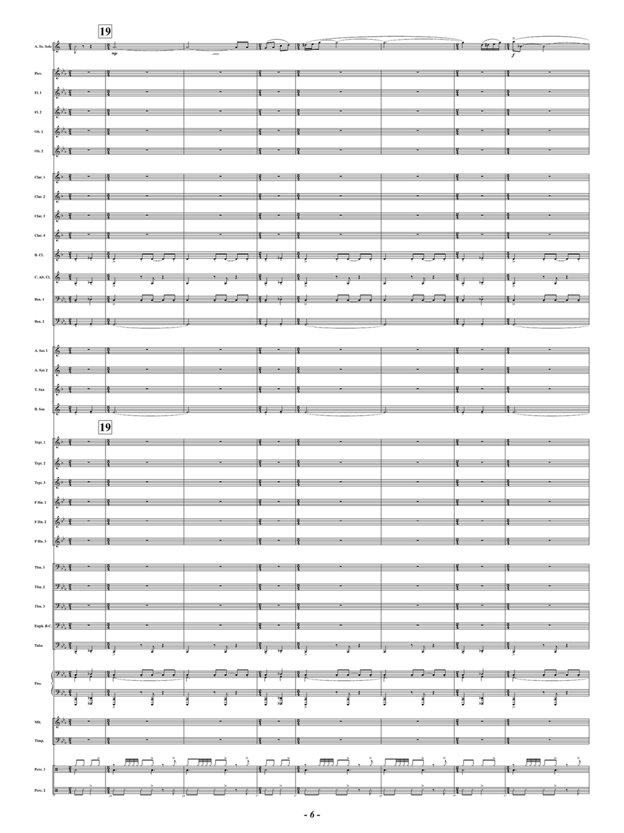 The Dance - Mvt. 1 from Three Conversations with Matisse: Score Concert Band scores gallery preview page 6