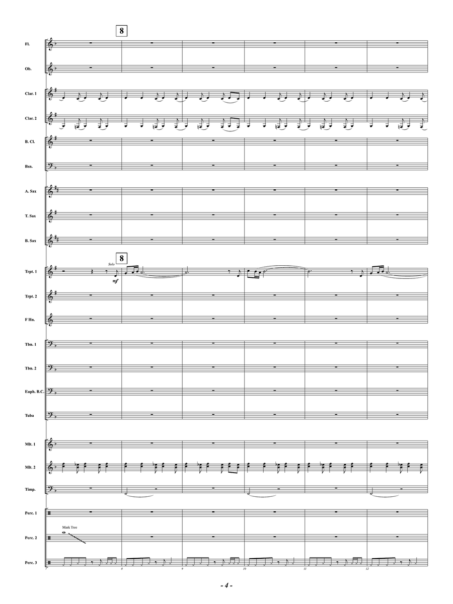 Centura - Averwater Celebration: Score Concert Band scores gallery preview page 4