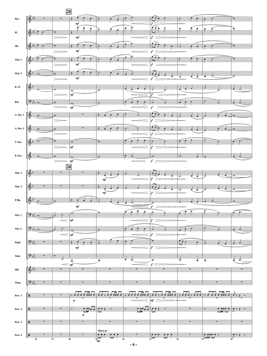 Tenacity: Score Tenacity: Score Concert Band scores gallery preview page 6