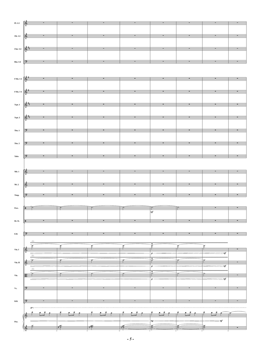 Ukrainian Bell Carol: Score Full Orchestra scores gallery preview page 5