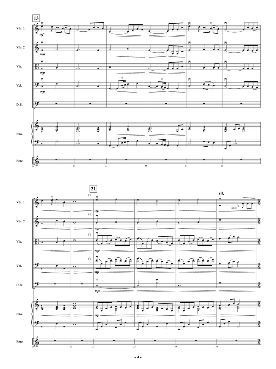A Mother's Hymn - How Great Thou Art: Score String Orchestra scores gallery preview page 4