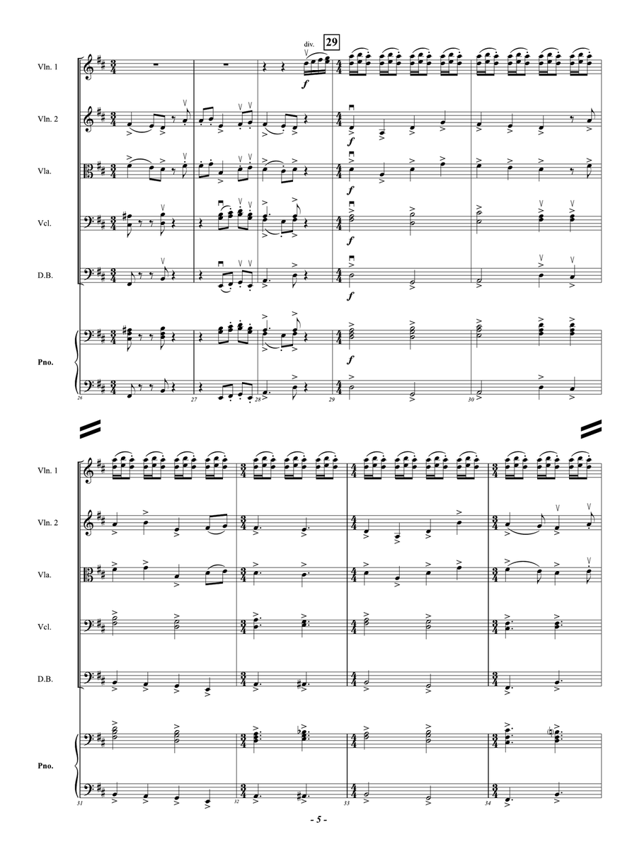 Fanfare For The Festival Of Lights: Score String Orchestra scores gallery preview page 5