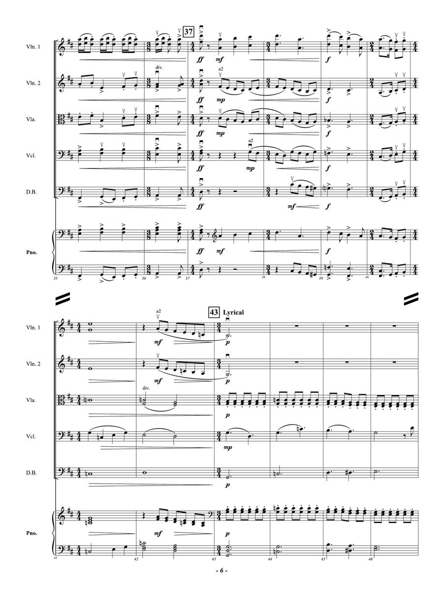 Fanfare For The Festival Of Lights: Score String Orchestra scores gallery preview page 6