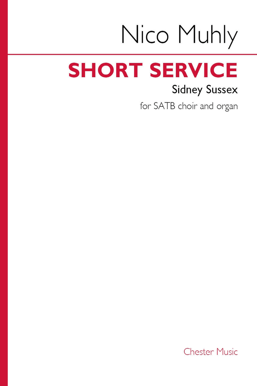 Short Service (Sidney Sussex) 4-Part scores gallery preview page 1