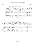 Violin Sonata in D major, I